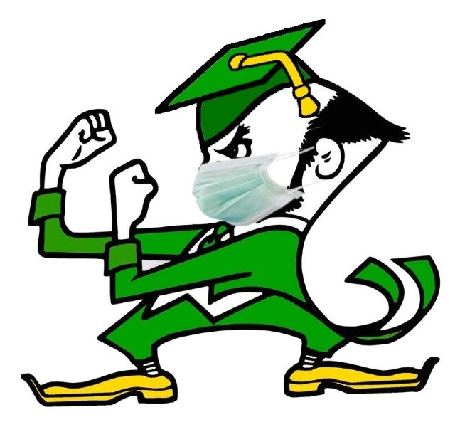 Masked Graduation Irish Man